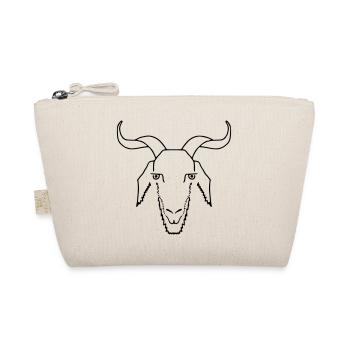 Goat portrait -1 - Organic Pouch - nature - Front