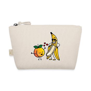 Peach banana funny couple sex valentines day - Organic Pouch - nature - Front