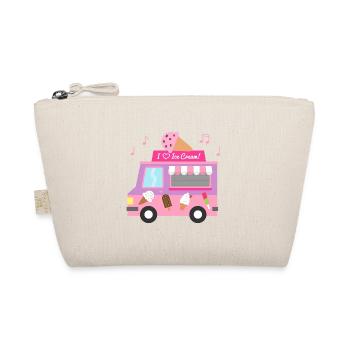 Camion de crème glacée rose - Trousse biologique - nature - Devant