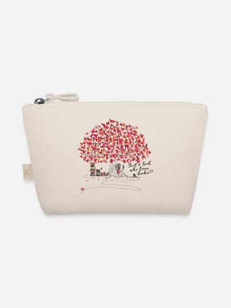 Just a girl who loves books - Bio-Täschchen - Natur