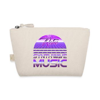 80s Neon Retro Synthwave Music Electronic Wave - Bio-Täschchen - Natur - Vorne