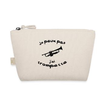 Je peux pas j'ai trompette musique musicien - Trousse biologique - nature - Devant