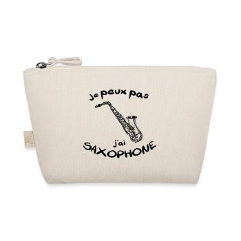 Je peux pas j'ai saxophone alto soprano ou baryton - Trousse biologique - nature - Devant