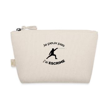 Je peux pas j'ai escrime sabre fleuret et épée - Trousse biologique - nature - Devant