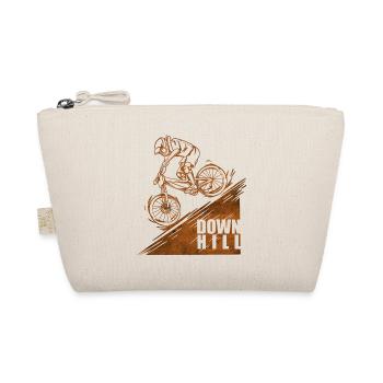 BMX downhill rider mountain bike bike racing bike - Organic Pouch - nature - Front