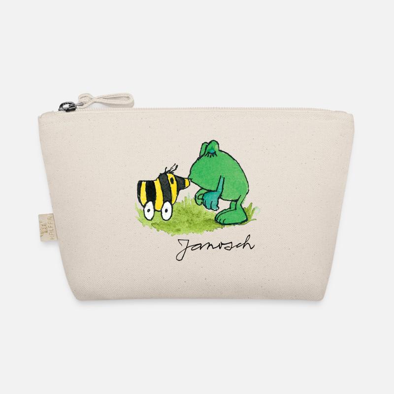 Janosch Frosch Tigerente Kuss - Bio-Täschchen - Natur