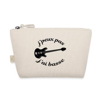 J'peux pas j'ai guitare basse électrique bassiste - Trousse biologique - nature - Devant