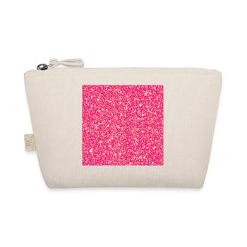 Faux fond rose pailleté - Trousse biologique - nature - Devant