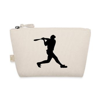 Garçon de baseball avec un casque sur les frappes - Trousse biologique - nature - Devant