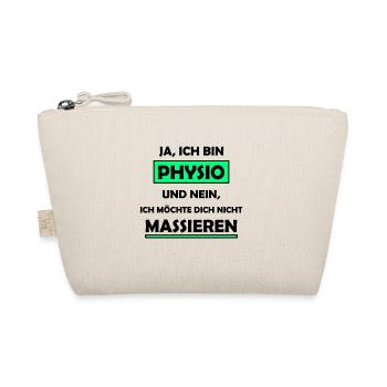 Physio Physiotherapeut Spruch - Bio-Täschchen - Natur - Vorne