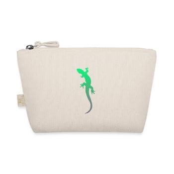 Gecko Salamander Lizard - Organic Pouch - nature - Front