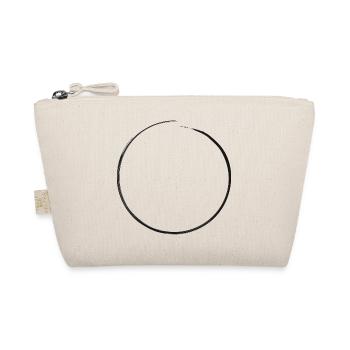 open black circle | Dirty edge - Organic Pouch - nature - Front