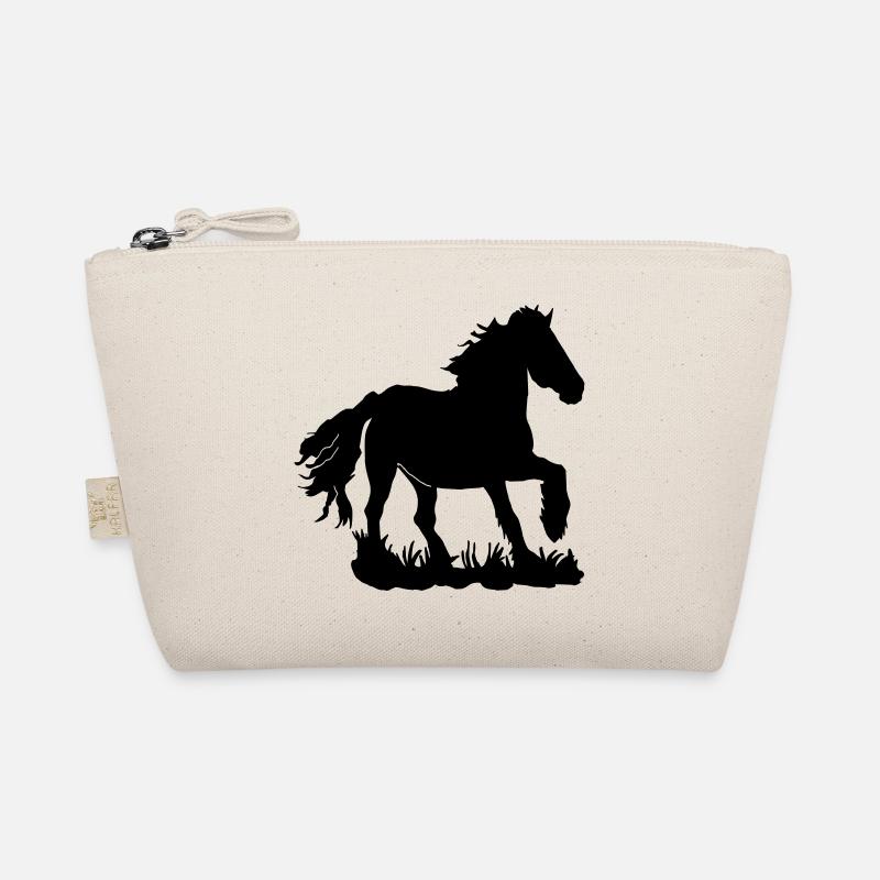 Friesians at a gallop Organic Pouch