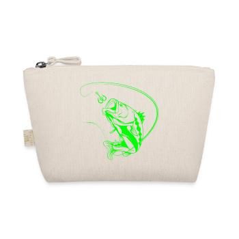 Glowing Fishing Fish in Neon Style - Organic Pouch - nature - Front