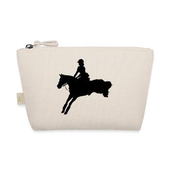 Horse rider dressage horse dressage rider - Organic Pouch - nature - Front