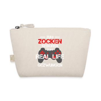 To the gamble born saying Gamer - Organic Pouch - nature - Front
