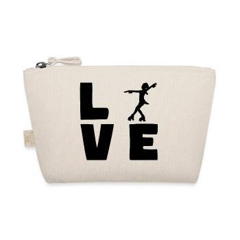Rollerskating LOVE - Bio-Täschchen - Natur - Vorne