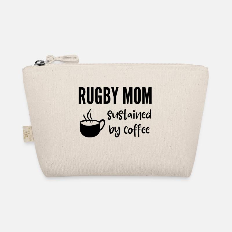 Rugby mom. Sustained by coffee Organic Pouch