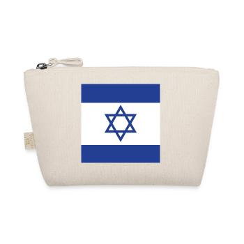 Israel Flag, Star Of David, Jewish State Gift - Organic Pouch - nature - Front