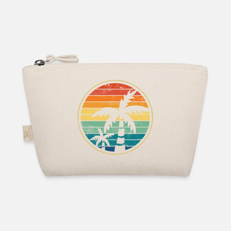 Palm palm trees beach Organic Pouch