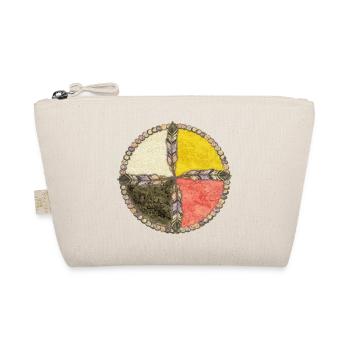 Native Americans Medicine Wheel – Feathers 3 - Organic Pouch - nature - Front