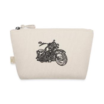 Retro vintage motorcycle - biker motif - Organic Pouch - nature - Front
