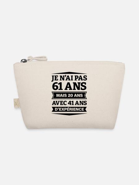 ANNIVERSAIRE 61 ANS AVEC 41 ANS D'EXPÉRIENCE - Trousse biologique - nature