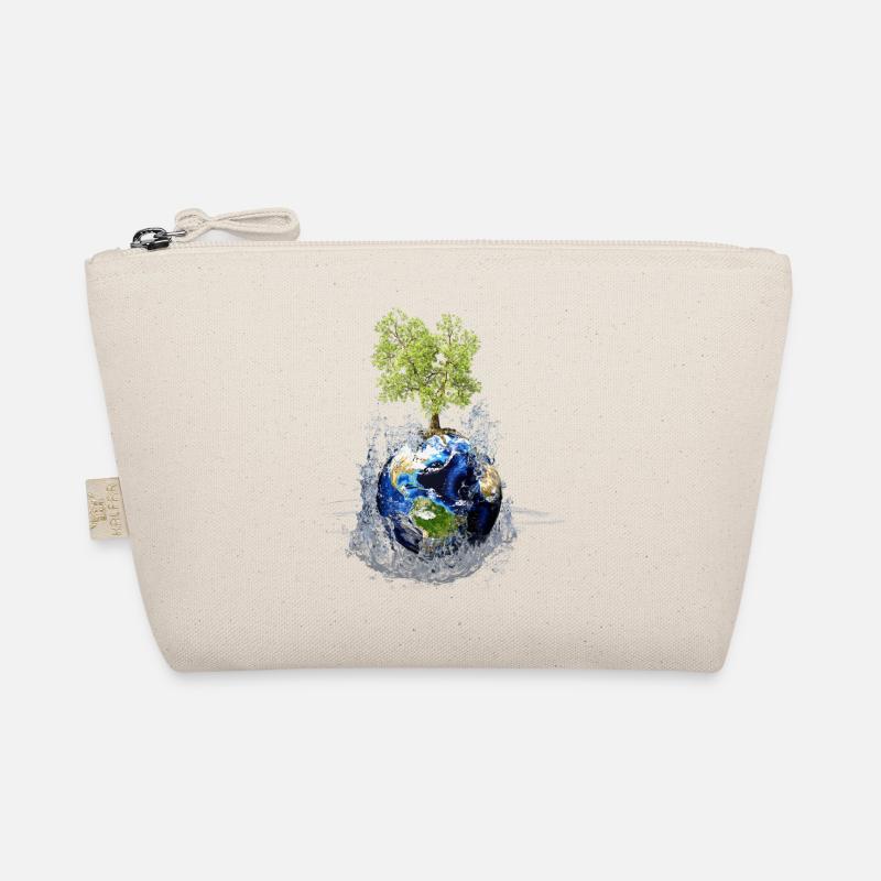 Globe avec arbre et éclaboussures d’eau Trousse biologique