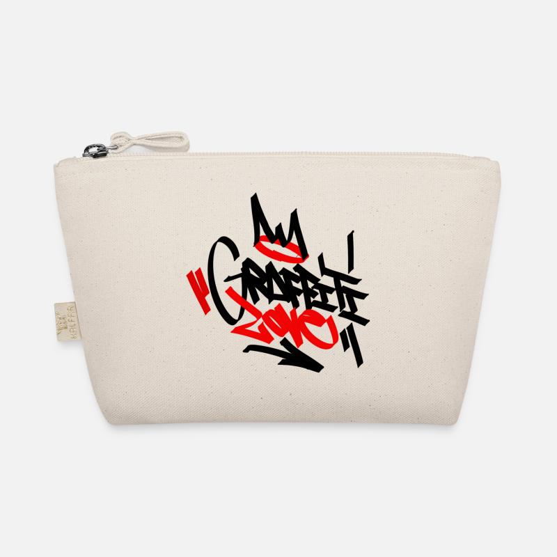 Graffiti Love - Bio-Täschchen - Natur