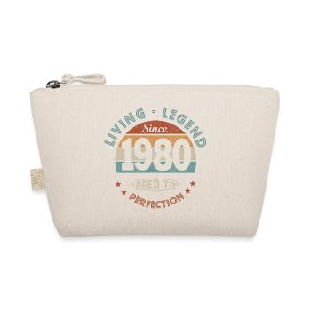 Legende seit 1980 Lustiges Geburtstagsgeschenk - Bio-Täschchen - Natur - Vorne