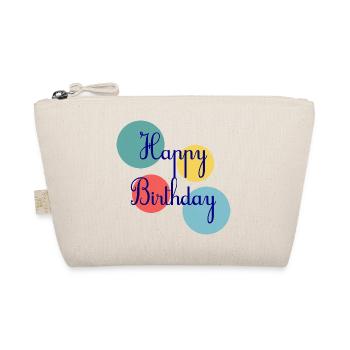 BIRTHDAY. HAPPY BIRTHDAY. HAPPY BIRTHDAY. - Organic Pouch - nature - Front