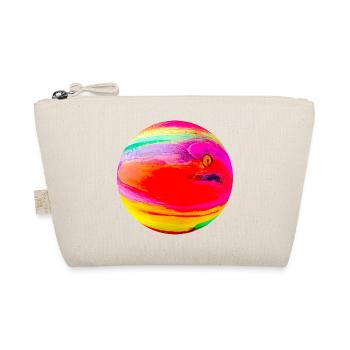 Wood look colorful - Ball 3D - Organic Pouch - nature - Front