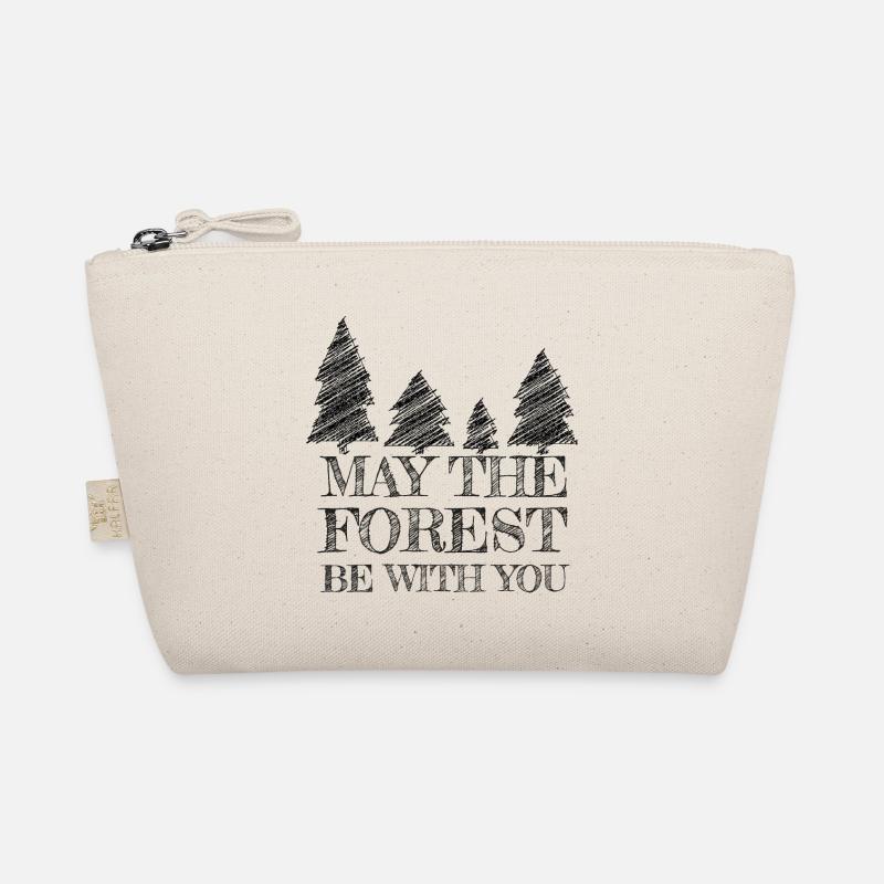 Sort avec des sapins (style schraffur) Trousse biologique