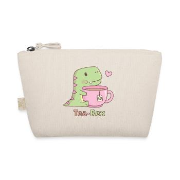 Niedlicher Dinosaurier Tee Rex Pun Doodle - Bio-Täschchen - Natur - Vorne