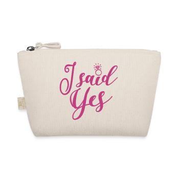 J’ai dit oui - Enterrement de vie de jeune fille Hen Night Gift - Trousse biologique - nature - Devant