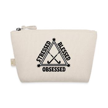 Hockey: Stressed. Blessed. Obsessed. - Organic Pouch - nature - Front