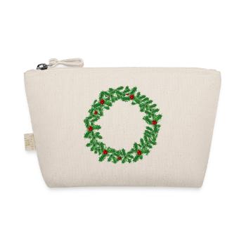 Christmas wreath made of holly branches - Organic Pouch - nature - Front
