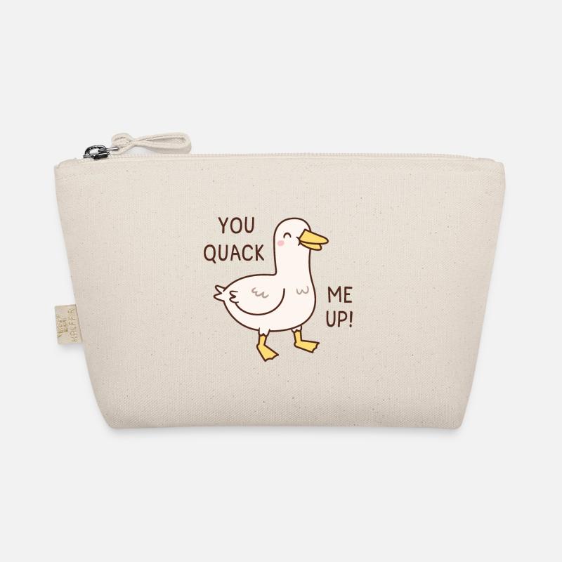 Cute Duck You Quack Me Up Doodle Organic Pouch