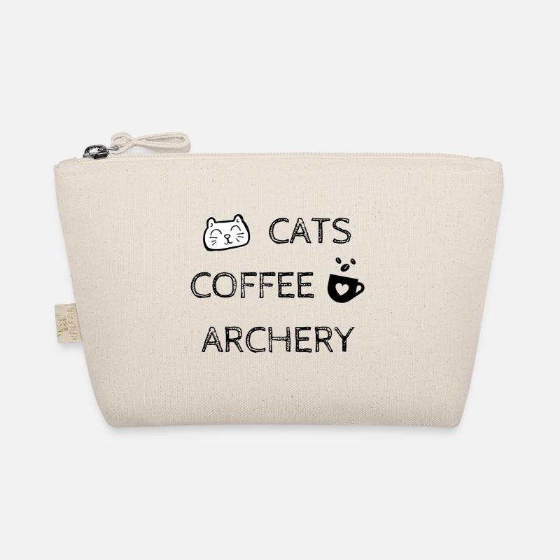 Katzen. Kaffee. Bogenschießen Bio-Täschchen