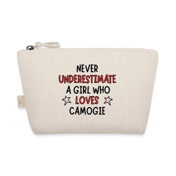 Ne sous-estimez jamais une fille qui aime la camogie - Trousse biologique - nature - Devant