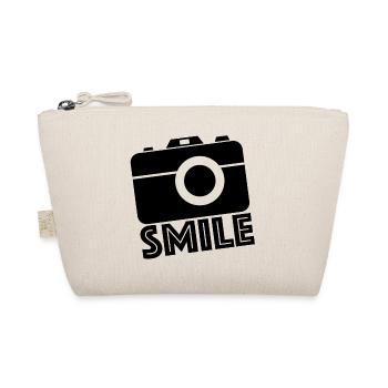 Smile, Camera Youtube Instagram Facebook - Organic Pouch - nature - Front