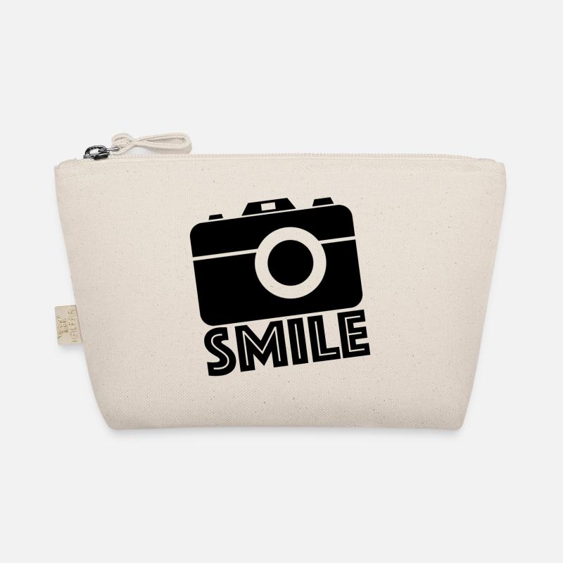 Smile, Camera Youtube Instagram Facebook Organic Pouch