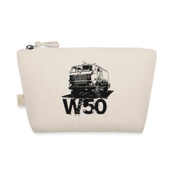 W50 LKW NVA Truck schwarz - Bio-Täschchen - Natur - Vorne