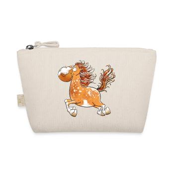 Flottes Pferd I Pferdemotiv Fun - Bio-Täschchen - Natur - Vorne