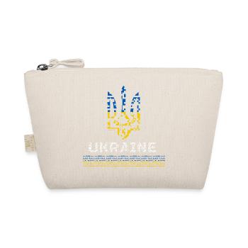 T-shirt Blason Ukraine Or - Tryzub Ukrainien - Trousse biologique - nature - Devant