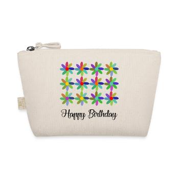 BIRTHDAY. HAPPY BIRTHDAY. HAPPY BIRTHDAY. - Organic Pouch - nature - Front