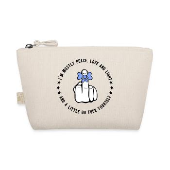 Fuck Peace Cool Saying - Organic Pouch - nature - Front