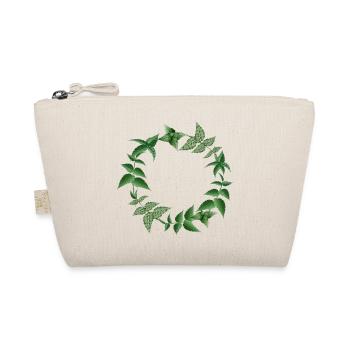 Nettle wreath in dark shades of green - Organic Pouch - nature - Front