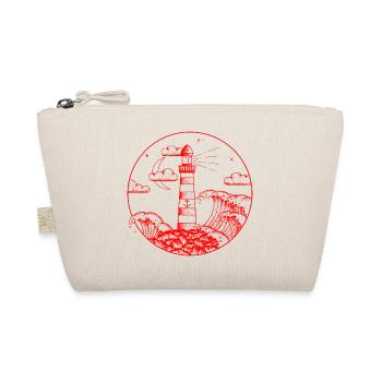 Lighthouse in storm Rot SVENPAINT - Organic Pouch - nature - Front