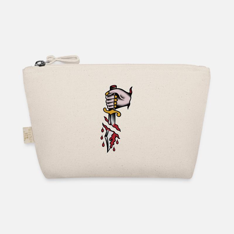 old school style blood dagger Organic Pouch